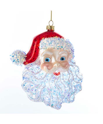 5" Santa Glass Head Ornament