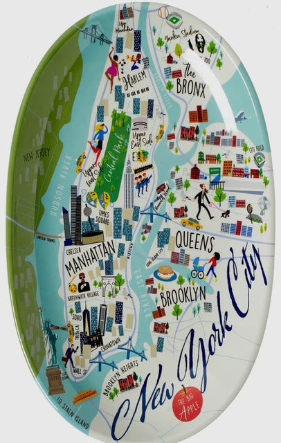 New York City 8.5" Oval Tidbit Tray