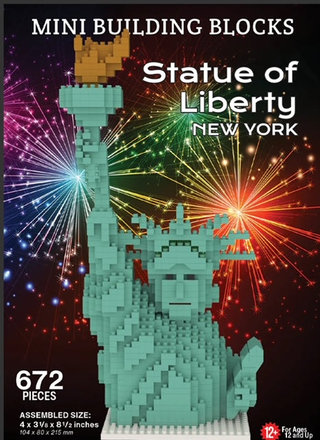 Mini Building Blocks LG Statue Of Liberty w/Torch