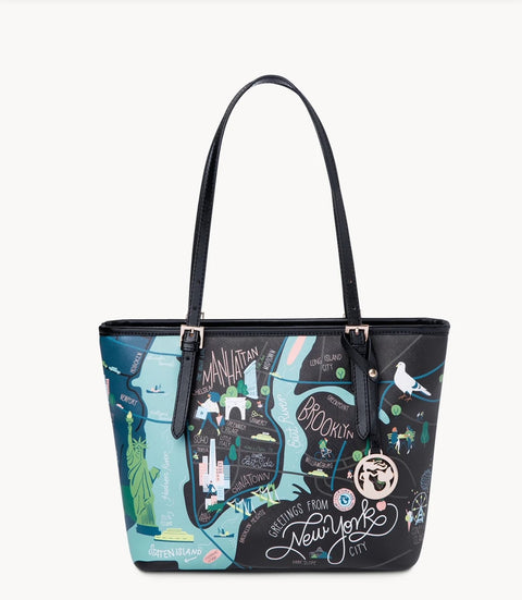 New York City Small Tote Zipper