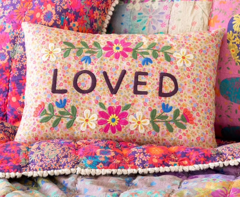 Embroidered Giving Pillow