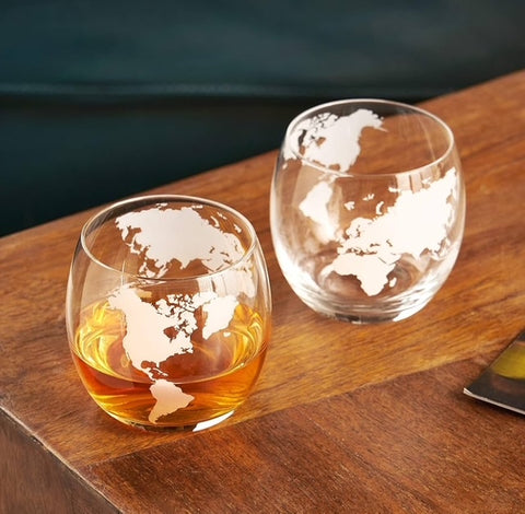 Globe Whiskey Glass Set/2-Glass set/2