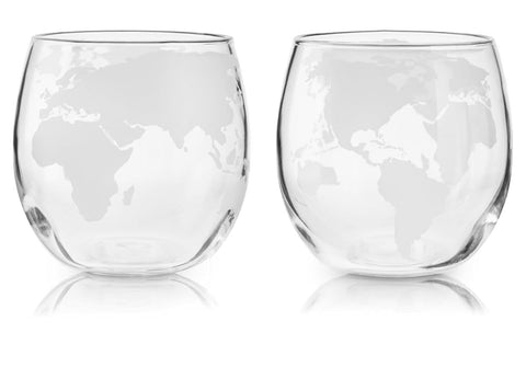 Globe Whiskey Glass Set/2-Glass set/2