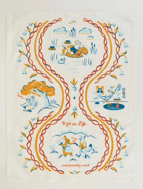 High On Life Dish Towel