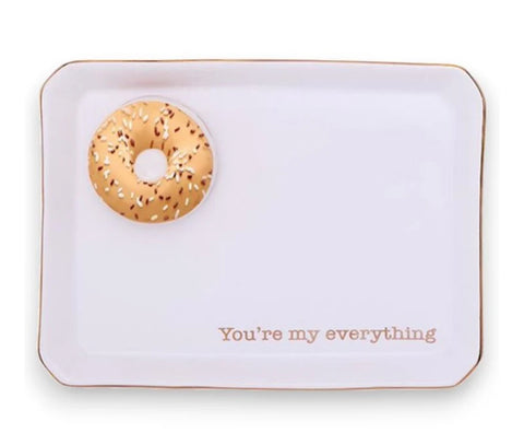 Icon Trinket Tray with Saying in a Gift Box (You're My Everything)