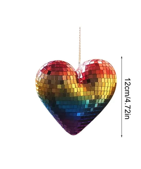 Rainbow Disco Heart