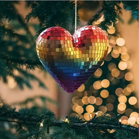 Rainbow Disco Heart