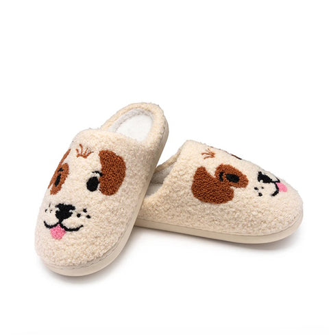 Dog Face Slippers S/M