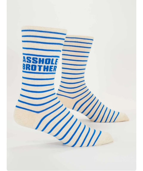 Blue Q Asshole Brother Men's Socks