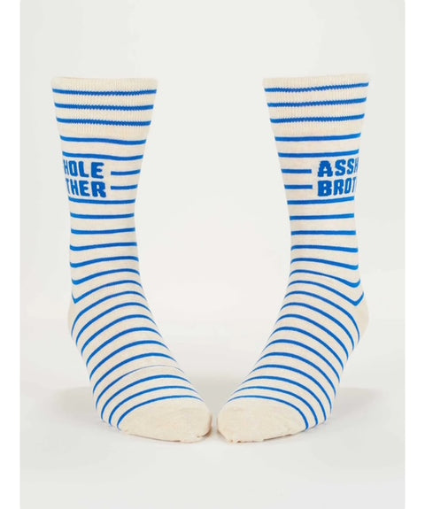 Blue Q Asshole Brother Men's Socks