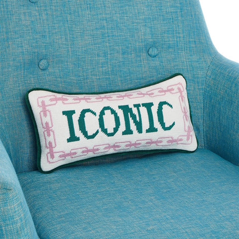 Iconic Needle Point Pillow