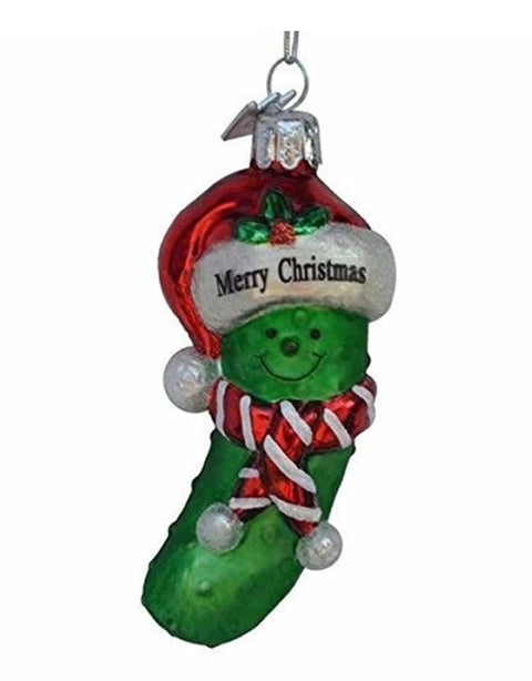 3.5" Noble Gems Glass Pickle Ornament