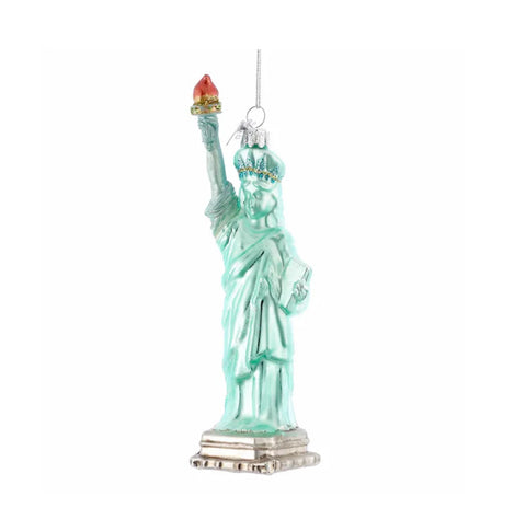 5.5"GLASS STATUE OF LIBERTY ORN