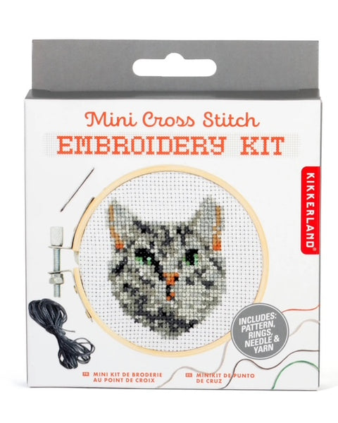 Mini Cross Stitch Cat Kit