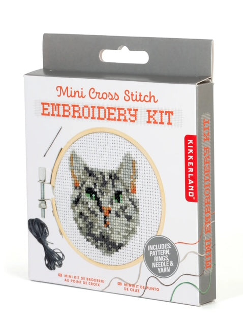 Mini Cross Stitch Cat Kit