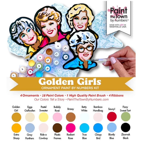 GOLDEN GIRLS ORNAMENT PAINT BY NUMBERS KIT