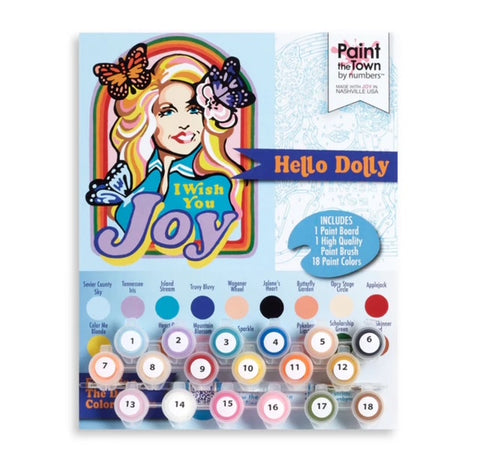 I Wish You Joy Dolly Parton Paint By Number Kit
