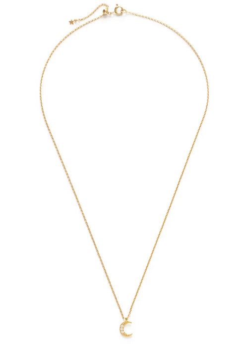 Crescent Moon Charm Necklace - Amano Studio
