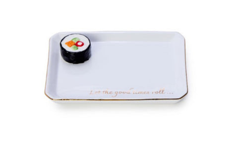 Icon Trinket Tray with Saying in a Gift Box (Let the good times roll...)