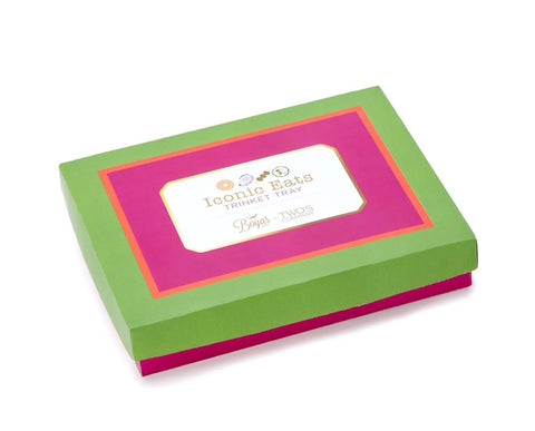 Icon Trinket Tray with Saying in a Gift Box (The World is your Oyster)