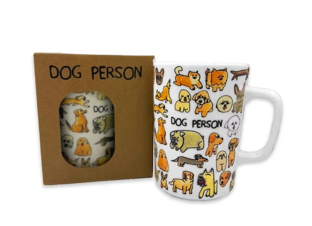 Delphinium Home Dog Person Mug