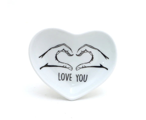 Love You - Heart Dish