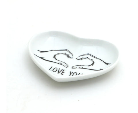 Love You - Heart Dish