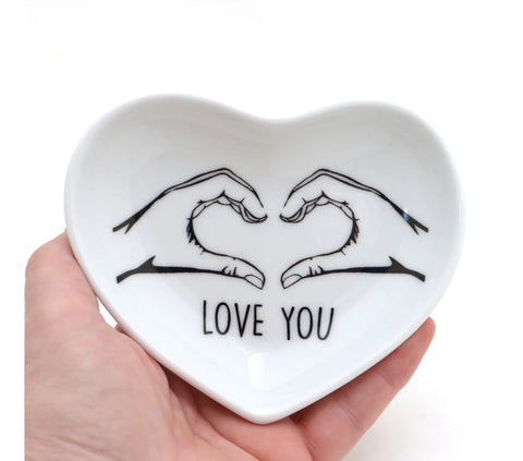 Love You - Heart Dish