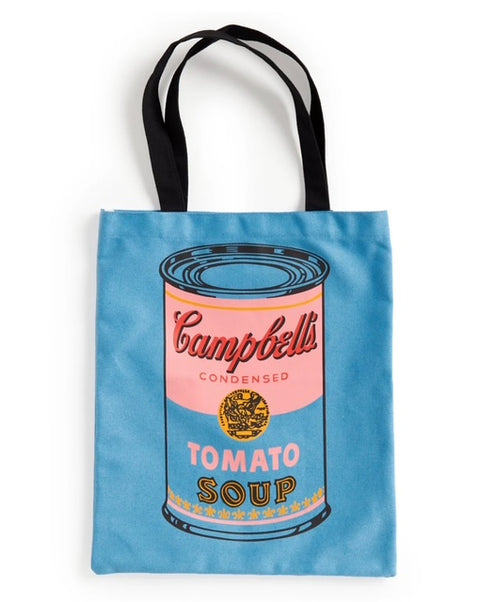 Warhol Blue Soup Can Tote Bag