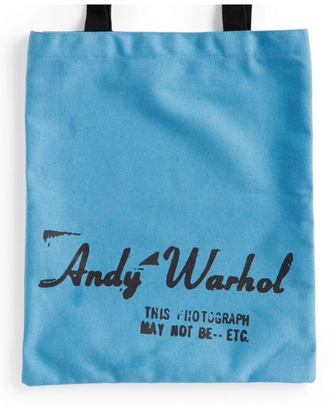 Warhol Blue Soup Can Tote Bag