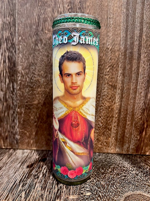 Theo James Hollywood Heart Throb Devotional Candle