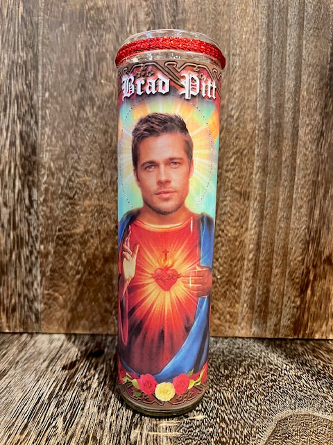 Brad Pitt Hollywood Heart Throb Devotional Candle