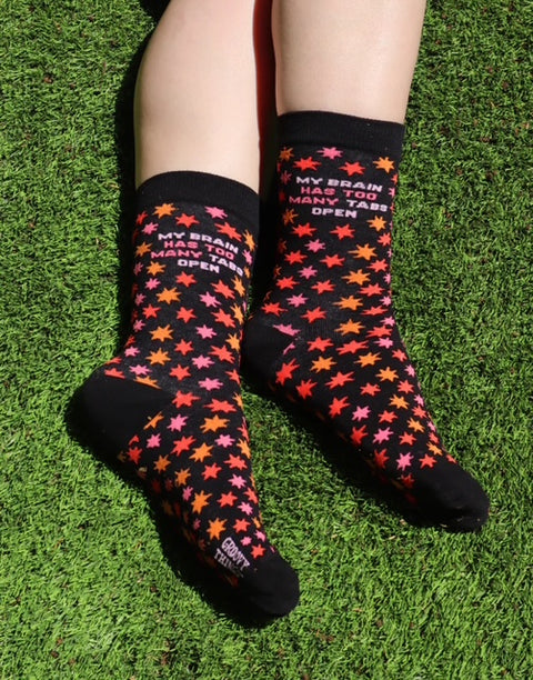 My Brain Has Too Many Tabs Open Women's Socks