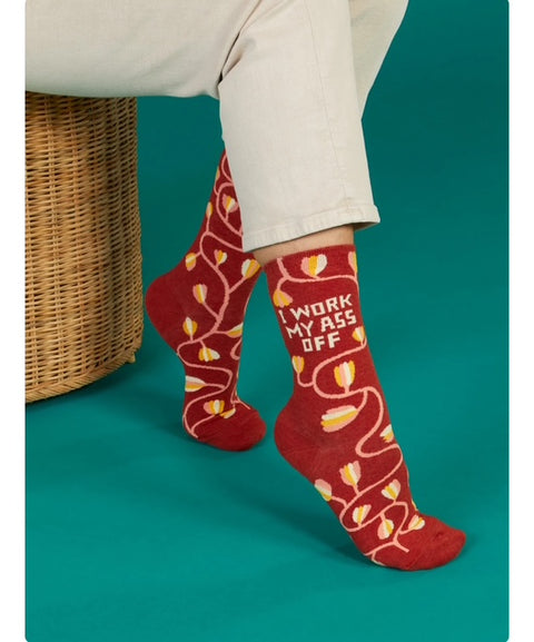 I Work My Ass Off Women's Socks