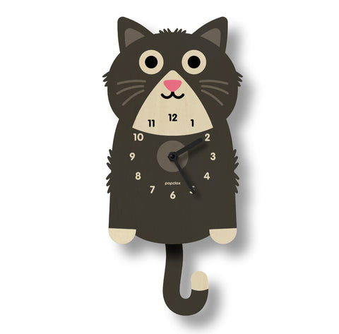 Kitten Pendulum Clock