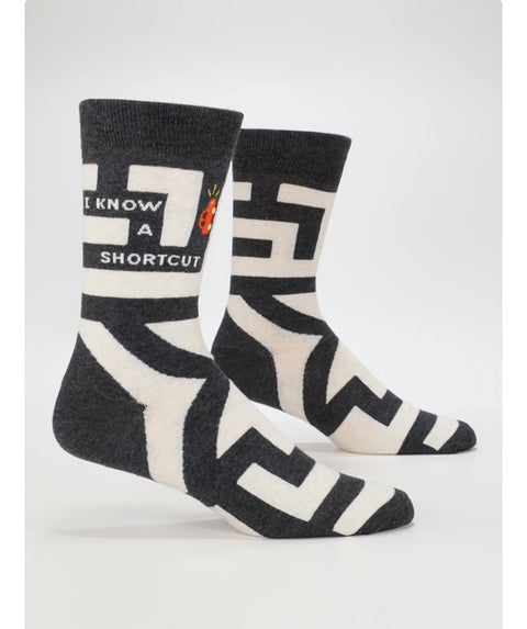 I Know a Shortcut Mens Sock