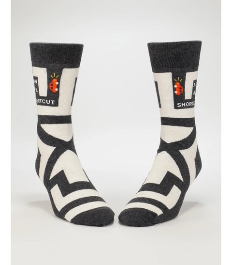 I Know a Shortcut Mens Sock