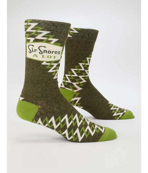 Sir Snores A Lot Mens Sock