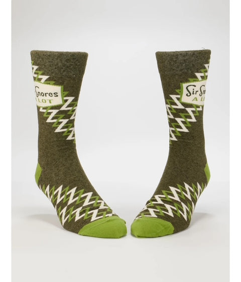 Sir Snores A Lot Mens Sock