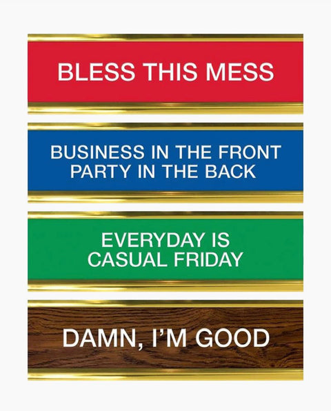 Daily Desk Plaque