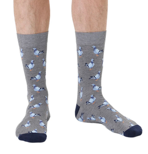Men's Pigeon Bamboo Crew Socks