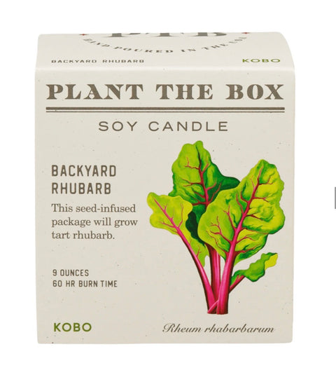 Backyard Rhubarb Plant The Box Candle