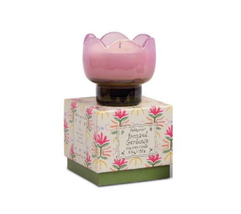 Tulip 5.5 oz. Glass w Bronzed Gardenia  Soy Wax Candle