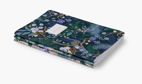 Peacock Notebook - set of 3