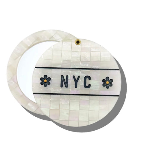 NYC Mosaic Compact Mirror