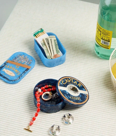 Hand Painted Caviar Trinket Box