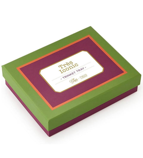 Icon Trinket Tray with Saying in a Gift Box (The Devil Wears Paprika)