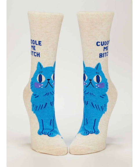 Cuddle Me Bitch Women's Crew Socks