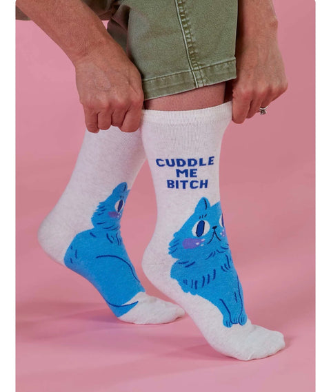 Cuddle Me Bitch Women's Crew Socks