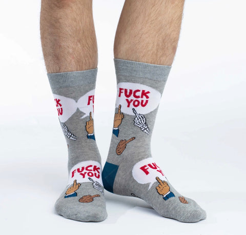 Fuck You Men's Crew Socks